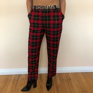 Topshop plaid pants